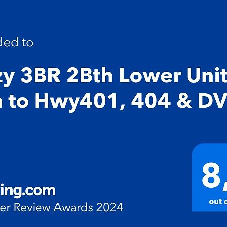 فيلا Cozy 3Br 2Bth Lower Unit, A Min To Hwy401, 404 & Dvp تورونتو المظهر الخارجي الصورة